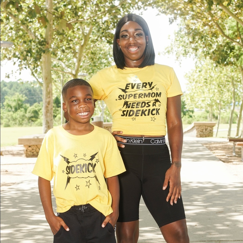 Mom and Son Matching “Sidekick” Tee 25$ for both